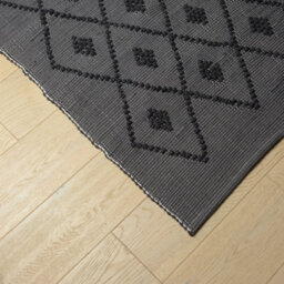 Proheeder Handmade Recycled Cotton Area Rug - Grey Diamond (140 X 70Cm) - thumbnail 4