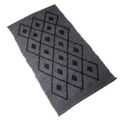 Proheeder Handmade Recycled Cotton Area Rug - Grey Diamond (140 X 70Cm) - thumbnail 1