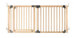 Safetots Wooden Multi Panel Room Divider, Up To 176Cm, Natural Wood, 76Cm Tall, Flexible Room Divider For Baby And Toddler