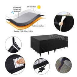 Heavy Duty Garden Patio Furniture Cover Outdoor Rattan Table  Chair Set - thumbnail 4