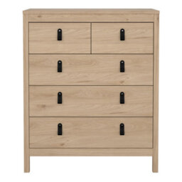Furniture To Go Barcelona Chest 3+2 Drawers In Jackson Hickory Oak - thumbnail 3