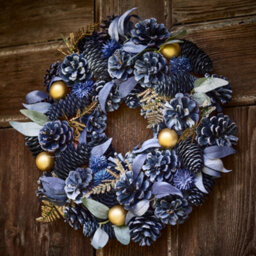 Dibor Traditional Moonlight Front Door Autumn Wreath Winter Spring Wreath 35Cm - thumbnail 2