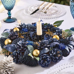 Dibor Traditional Moonlight Front Door Autumn Wreath Winter Spring Wreath 35Cm - thumbnail 6