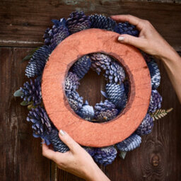Dibor Traditional Moonlight Front Door Autumn Wreath Winter Spring Wreath 35Cm - thumbnail 5