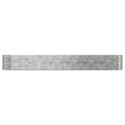Berkfield Durable Garden Planter Silver 554X100X68 Cm Powder-Coated Steel - thumbnail 3