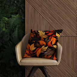 Warren Reed Designer Autumn Leaves Design Outdoor Cushion 45Cm X 45Cm - thumbnail 2