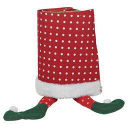 Urbn-Living Urbnliving 55Cm Diameter Christmas Xmas Felt Tree Skirt Collar Base With Elf Legs Fabric Decoration - thumbnail 7