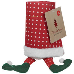 Urbn-Living Urbnliving 55Cm Diameter Christmas Xmas Felt Tree Skirt Collar Base With Elf Legs Fabric Decoration - thumbnail 5