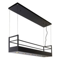Lucide Miravelle 6 Light Bar Ceiling Pendant Black - thumbnail 9