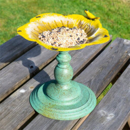 Netagon Outdoor Garden Free Standing Weatherproof Pedestal Style Bird Bath Ornament - thumbnail 4