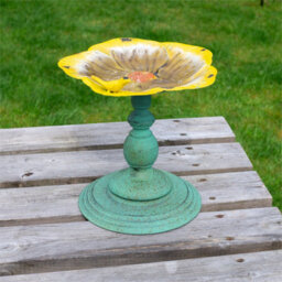Netagon Outdoor Garden Free Standing Weatherproof Pedestal Style Bird Bath Ornament - thumbnail 3