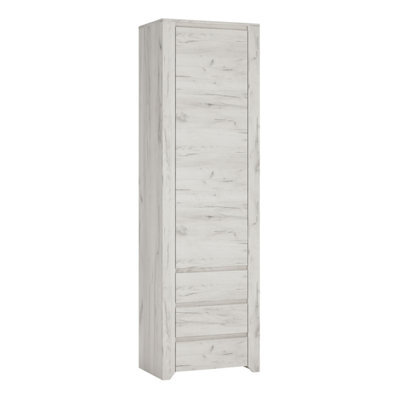 Furniture To Go Angel Tall Narrow One Door 3 Drawer Narrow Cupboard - image 1