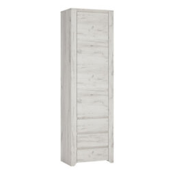 Furniture To Go Angel Tall Narrow One Door 3 Drawer Narrow Cupboard - thumbnail 1