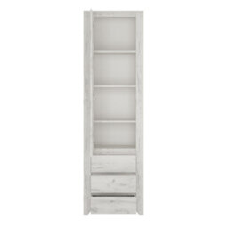 Furniture To Go Angel Tall Narrow One Door 3 Drawer Narrow Cupboard - thumbnail 3