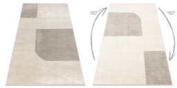 RugsX Carpet Fusion 0805 Cream Beige - Geometric, Modern, Abstract 140X190 Cm - thumbnail 3