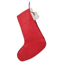 Urbn-Living Urbnliving 40Cm Luxury Red Black Tartan Christmas Stocking Hanging Sock Sack Xmas Gift Faux - thumbnail 3