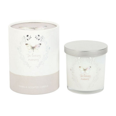 Something Different In Loving Memory Vanilla Butterfly Scented Candle White (One Size) - image 1