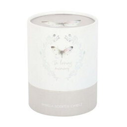 Something Different In Loving Memory Vanilla Butterfly Scented Candle White (One Size) - thumbnail 3
