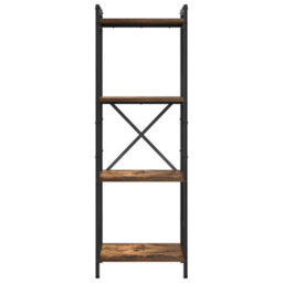 Berkfield Bookcase Smoked Oak 40 X 30 X 118 Cm Engineered Wood - thumbnail 2