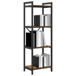 Berkfield Bookcase Smoked Oak 40 X 30 X 118 Cm Engineered Wood - thumbnail 3