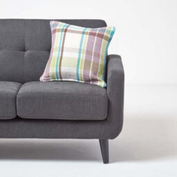 Homescapes Green Tartan 100% Cotton Falun Cushion Cover, 45 X 45 Cm - thumbnail 4