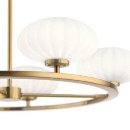 Luminosa Lighting Luminosa Kichler Pim Globe Pendant Ceiling Light Fox Gold, 3000K, Ip44 - thumbnail 5