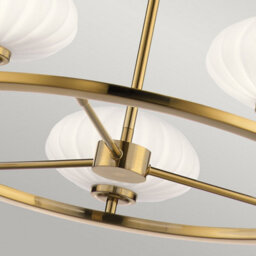 Luminosa Lighting Luminosa Kichler Pim Globe Pendant Ceiling Light Fox Gold, 3000K, Ip44 - thumbnail 4