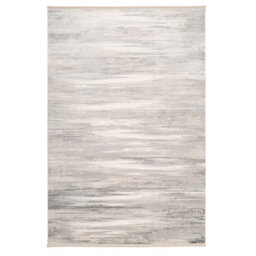 Loomed Greige Super Soft Abstract Fringed Lustre Area Rug 200X290Cm - thumbnail 1