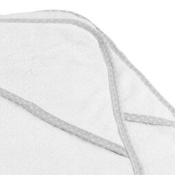 Geezy 2 X Hooded Baby Towel 100% Cotton Bath Wrap Baby Shower Gifts Boy Girl White - thumbnail 5