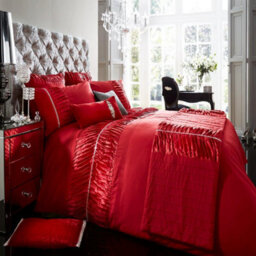 Smart Living Duvet Cover With Pillowcases Polycotton Quilt Bedding Covers Comfy Breathable Comforter Cover Set - Red - thumbnail 1