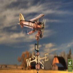 Espira 8812P Bi Plane Cottage Copper Weathervane - thumbnail 2