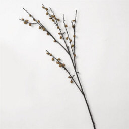 Bloom Artificial Single Mini Pinecone Spray Stem - Faux Fake Silk Flower Indoor Home Decoration Floral Arrangements - L50Cm - thumbnail 2
