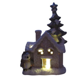 SecureFix Direct Light Up Christmas House Ornament (Xmas Snowy Winter Penguin Figurine) - thumbnail 7
