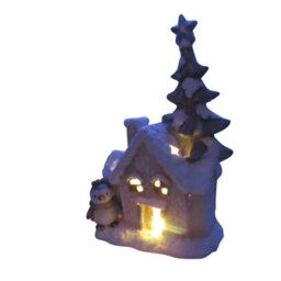 SecureFix Direct Light Up Christmas House Ornament (Xmas Snowy Winter Penguin Figurine) - thumbnail 6