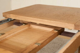 Buttercup Farm Shrewsbury Dining Table With 1 Extension (Extends To 153Cm) - L80 X W120 X H76 Cm - Oak - thumbnail 3