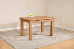 Buttercup Farm Shrewsbury Dining Table With 1 Extension (Extends To 153Cm) - L80 X W120 X H76 Cm - Oak - thumbnail 1