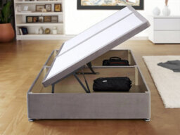 Divan Base Direct Knightsbridge Deluxe 1000 Pocket Sprung Divan Bed Set 3Ft Single - Naples Slate - thumbnail 1
