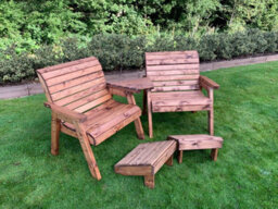 Charles Taylor Trading Charles Taylor Grand Twin Set Angled With Footstools - thumbnail 1