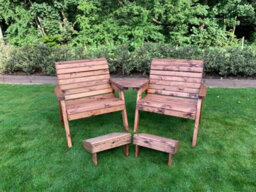 Charles Taylor Trading Charles Taylor Grand Twin Set Angled With Footstools - thumbnail 2