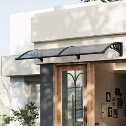 200Cm Door Canopy Awning Outdoor Window Rain Shelter  Wide Alu Frame - thumbnail 2