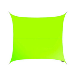 Kookaburra 5.4M Square Water Resistant Lime Green Garden Patio Sun Shade Sail Canopy 96.5% Uv Block With Free Rope