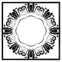 "Andrew Lee Decorative Floral Element (Picutre Frame) / 20X20"" / Brown" - thumbnail 9