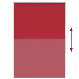 Berkfield Roller Blind Blackout Red 115X150 Cm Fabric Width 110.7 Cm Polyester - thumbnail 5