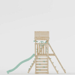 Waltons Climbing Frame With Single Swing - Ivory Retreat I - thumbnail 9
