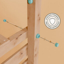 Waltons Climbing Frame With Single Swing - Ivory Retreat I - thumbnail 4