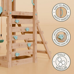 Waltons Climbing Frame With Single Swing - Ivory Retreat I - thumbnail 5