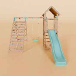 Waltons Climbing Frame With Single Swing - Ivory Retreat I - thumbnail 2