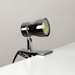 Valuelights Adjustable Clamp On Desk Lamp Spotlight In Polished Chrome Finish - thumbnail 3