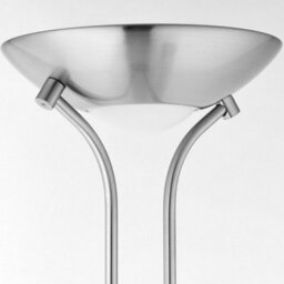 Mother & Child Floor Lamp Satin Chrome 1.8M Twin Light Dimmer Flexible Reading - thumbnail 4