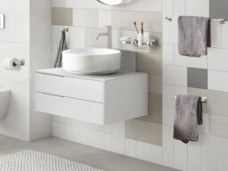Beliani 6-Piece Bathroom Hardware Set Talara With Towel Bars And Hooks Silver - thumbnail 2